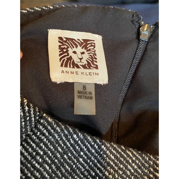 Anne Klein Asymmetrical Tweed Fringed Skirt Black Size 8 - Picture 5 of 8